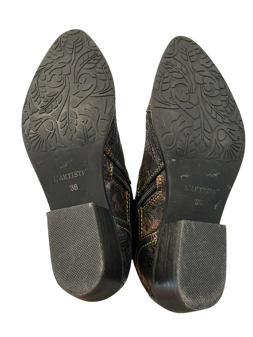 L'Artiste‎ by Spring Step Storie Countrypop-Rose  Booties Women’s 38 (7.5-8)